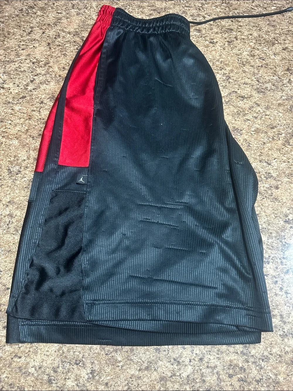 Jordan Black & Red Athletic Basketball Shorts XL
